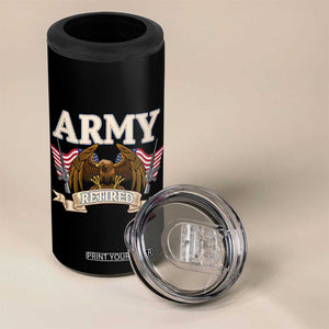 Retirement Army Veteran 4 in 1 Can Cooler Tumbler American Flag USA Patriotic TS12 Print Your Wear