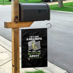 Retired Army Garden Flag Funny I Am A Dad A Grandpa Nothing Scares Me TS12 Print Your Wear