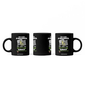 Retired Army Coffee Mug Funny I Am A Dad A Grandpa Nothing Scares Me TS12 Print Your Wear
