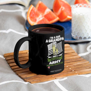 Retired Army Coffee Mug Funny I Am A Dad A Grandpa Nothing Scares Me TS12 Print Your Wear