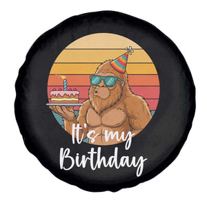 It Is My Birthday Spare Tire Cover Funny Bigfoot Blowing Candle Birthday Cake