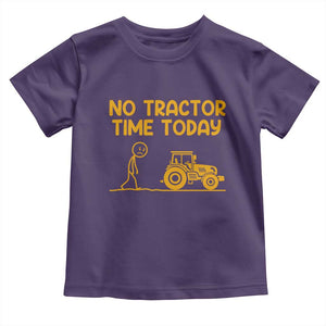Funny Farm Life Stickman Meme Toddler T Shirt No Tractor Time Today