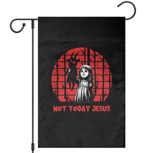 Not Today Jesus Garden Flag Gothic Dark Art Pastel Goth Creepy Graphic