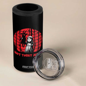 Not Today Jesus 4 in 1 Can Cooler Tumbler Gothic Dark Art Pastel Goth Creepy Graphic