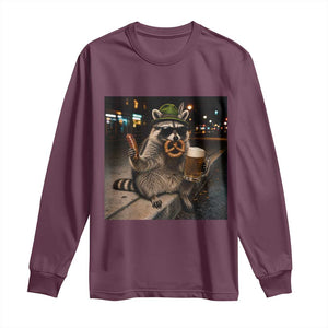 Funny Oktoberfest Raccoon Long Sleeve Shirt Cute Trash Panda Beer Festival Bavarian Gift