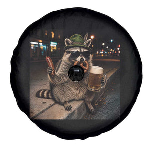 Funny Oktoberfest Raccoon Spare Tire Cover Cute Trash Panda Beer Festival Bavarian Gift