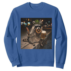 Funny Oktoberfest Raccoon Sweatshirt Cute Trash Panda Beer Festival Bavarian Gift