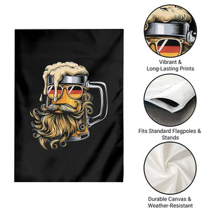 Funny Oktoberfest Beer Lover Gift Garden Flag Cool German Beer Mug