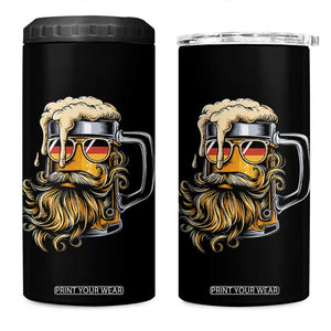Funny Oktoberfest Beer Lover Gift 4 in 1 Can Cooler Tumbler Cool German Beer Mug