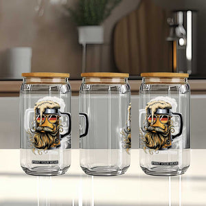 Funny Oktoberfest Beer Lover Gift Glass Can Cool German Beer Mug