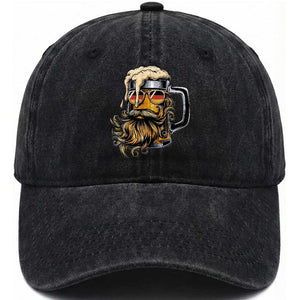 Funny Oktoberfest Beer Lover Gift Washed Cotton Baseball Cap Cool German Beer Mug