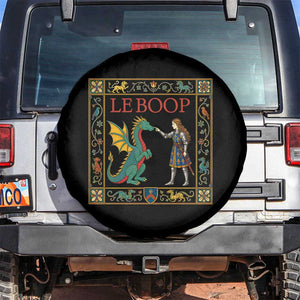 Le Boop Medieval Knight Dragon Spare Tire Cover Renaissance Fantasy Fair Lover Gift