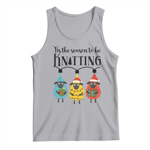 Tis The Season To Be Knitting Tank Top Christmas Gift TS12 Athletic Heather Print Your Wear