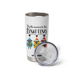 Tis The Season To Be Knitting Tumbler Cup Christmas Gift TS12 Print Your Wear