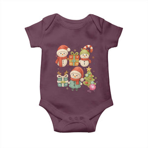 Crochet Christmas Baby Onesie Funny Xmas Gift For Crocheter TS12 Maroon Print Your Wear