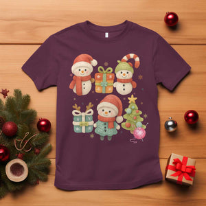 Crochet Christmas T Shirt Funny Xmas Gift For Crocheter TS12 Maroon Print Your Wear