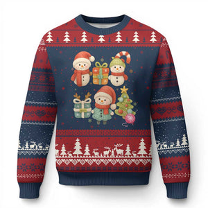 Crochet Xmas Ugly Christmas Sweater Funny Xmas Gift For Crocheter TS12 Navy Red Print Your Wear