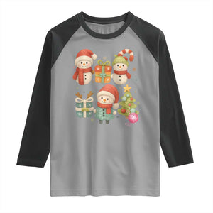 Crochet Christmas Raglan Shirt Funny Xmas Gift For Crocheter TS12 Sport Gray Black Print Your Wear