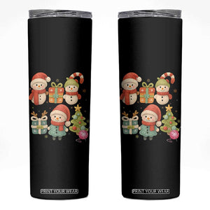 Crochet Christmas Skinny Tumbler Funny Xmas Gift For Crocheter TS12 Black Print Your Wear