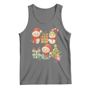 Crochet Christmas Tank Top Funny Xmas Gift For Crocheter TS12 Black Heather Print Your Wear