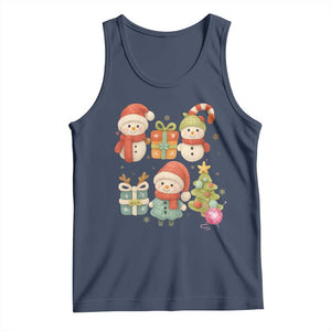 Crochet Christmas Tank Top Funny Xmas Gift For Crocheter TS12 Navy Print Your Wear