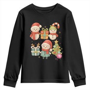 Crochet Christmas Youth Sweatshirt Funny Xmas Gift For Crocheter TS12 Black Print Your Wear