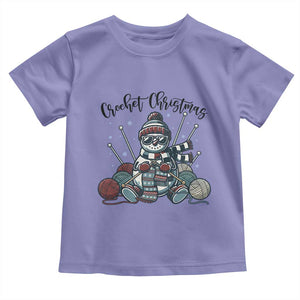Crochet Christmas Toddler T Shirt Funny Snowman Crocheting Gift TS12 Violet Print Your Wear