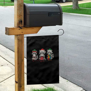 Christmas Raccoon Knitting Garden Flag Funny Holiday Yarn Gift TS12 Print Your Wear