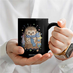 Cute Hedgehog Knitting Coffee Mug Gift For Crocheter TS12 Print Your Wear