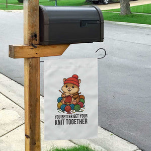 Cute Hamster Knitting Garden Flag You Better Get Your Knit Together TS12 Print Your Wear