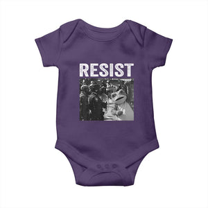 Portland Frog Protest Baby Onesie Funny Rebel Gift TS12 Purple Print Your Wear
