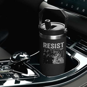 Portland Frog Protest Flip Straw Tumbler Funny Rebel Gift TS12 Print Your Wear
