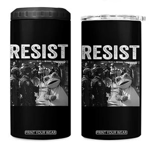 Portland Frog Protest 4 in 1 Can Cooler Tumbler Funny Rebel Gift TS12 One Size: 16 oz Black Print Your Wear