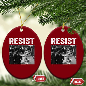 Portland Frog Protest Ceramic Ornament Funny Rebel Gift TS12 Print Your Wear