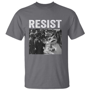 Portland Frog Protest T Shirt Funny Rebel Gift TS12 Charcoal Print Your Wear