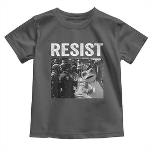 Portland Frog Protest Toddler T Shirt Funny Rebel Gift TS12 Dark Heather Print Your Wear