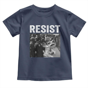Portland Frog Protest Toddler T Shirt Funny Rebel Gift TS12 Navy Print Your Wear