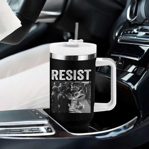 Portland Frog Protest Tumbler With Handle Funny Rebel Gift TS12 Print Your Wear