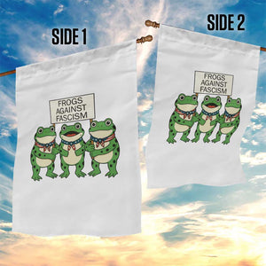 Frogs Against Fascism Garden Flag Funny Portland Meme Humor Gift TS12 Print Your Wear