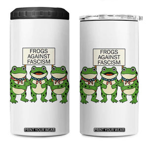 Frogs Against Fascism 4 in 1 Can Cooler Tumbler Funny Portland Meme Humor Gift TS12 One Size: 16 oz White Print Your Wear