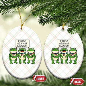Frogs Against Fascism Ceramic Ornament Funny Portland Meme Humor Gift TS12 Print Your Wear