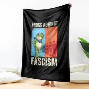 Frogs Against Fascism Throw Blanket Portland Protest Vintage Meme Gift TS12 Print Your Wear