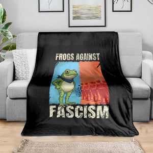 Frogs Against Fascism Throw Blanket Portland Protest Vintage Meme Gift TS12 Print Your Wear