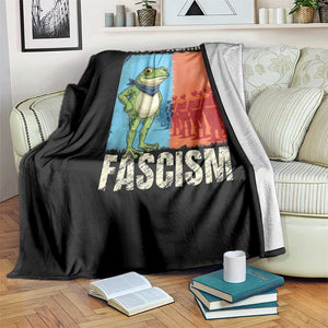 Frogs Against Fascism Throw Blanket Portland Protest Vintage Meme Gift TS12 Print Your Wear