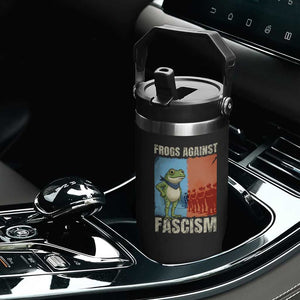 Frogs Against Fascism Flip Straw Tumbler Portland Protest Vintage Meme Gift TS12 Print Your Wear
