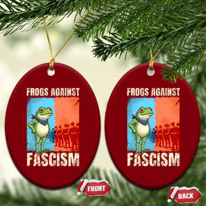 Frogs Against Fascism Ceramic Ornament Portland Protest Vintage Meme Gift TS12 Print Your Wear