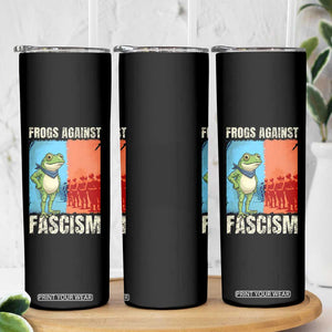 Frogs Against Fascism Skinny Tumbler Portland Protest Vintage Meme Gift TS12 Print Your Wear