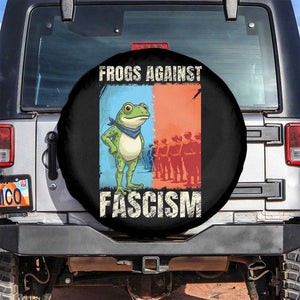 Frogs Against Fascism Spare Tire Cover Portland Protest Vintage Meme Gift TS12 No hole Black Print Your Wear