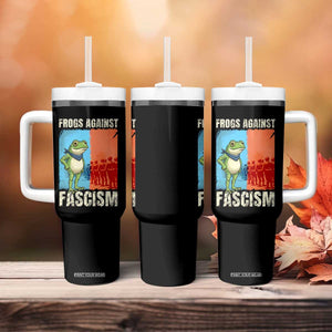 Frogs Against Fascism Tumbler With Handle Portland Protest Vintage Meme Gift TS12 Print Your Wear