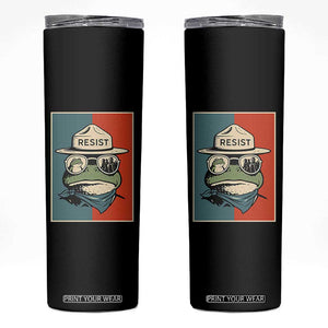 Resist Frog Meme Skinny Tumbler Portland Vintage Aesthetic Gift TS12 Black Print Your Wear